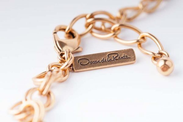 Gold cabochon necklace Oscar de la Renta