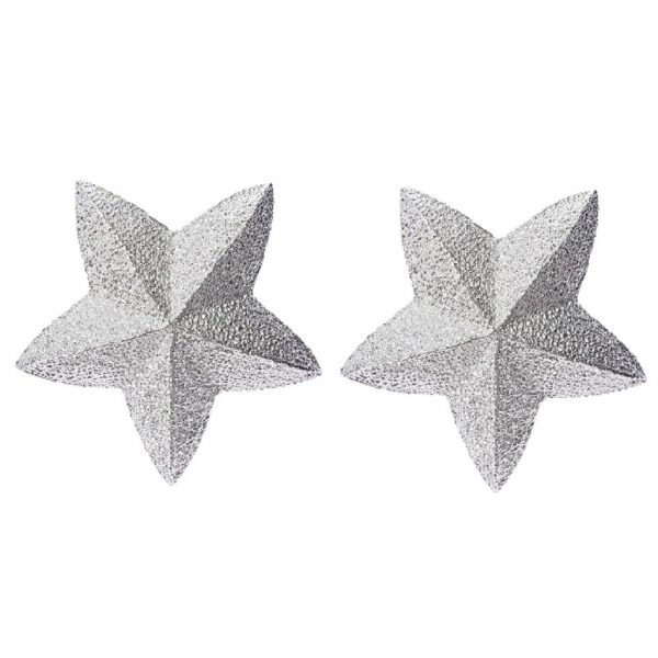 Vintage silver star earrings