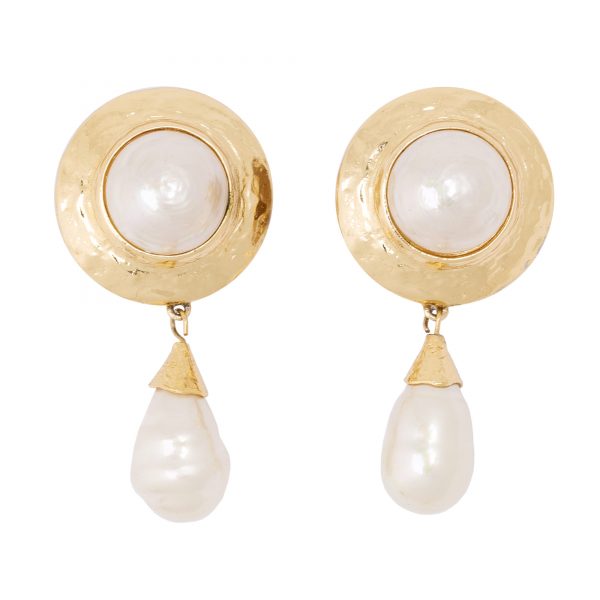 Vintage pearl dangle earrings
