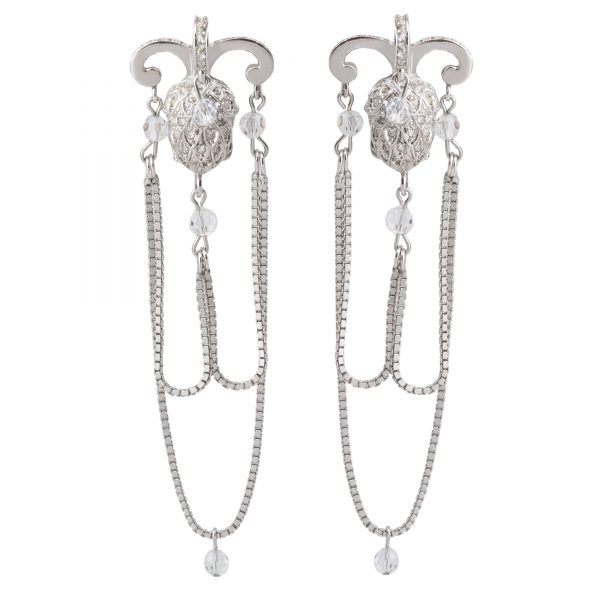 Vintage silver acorn earrings