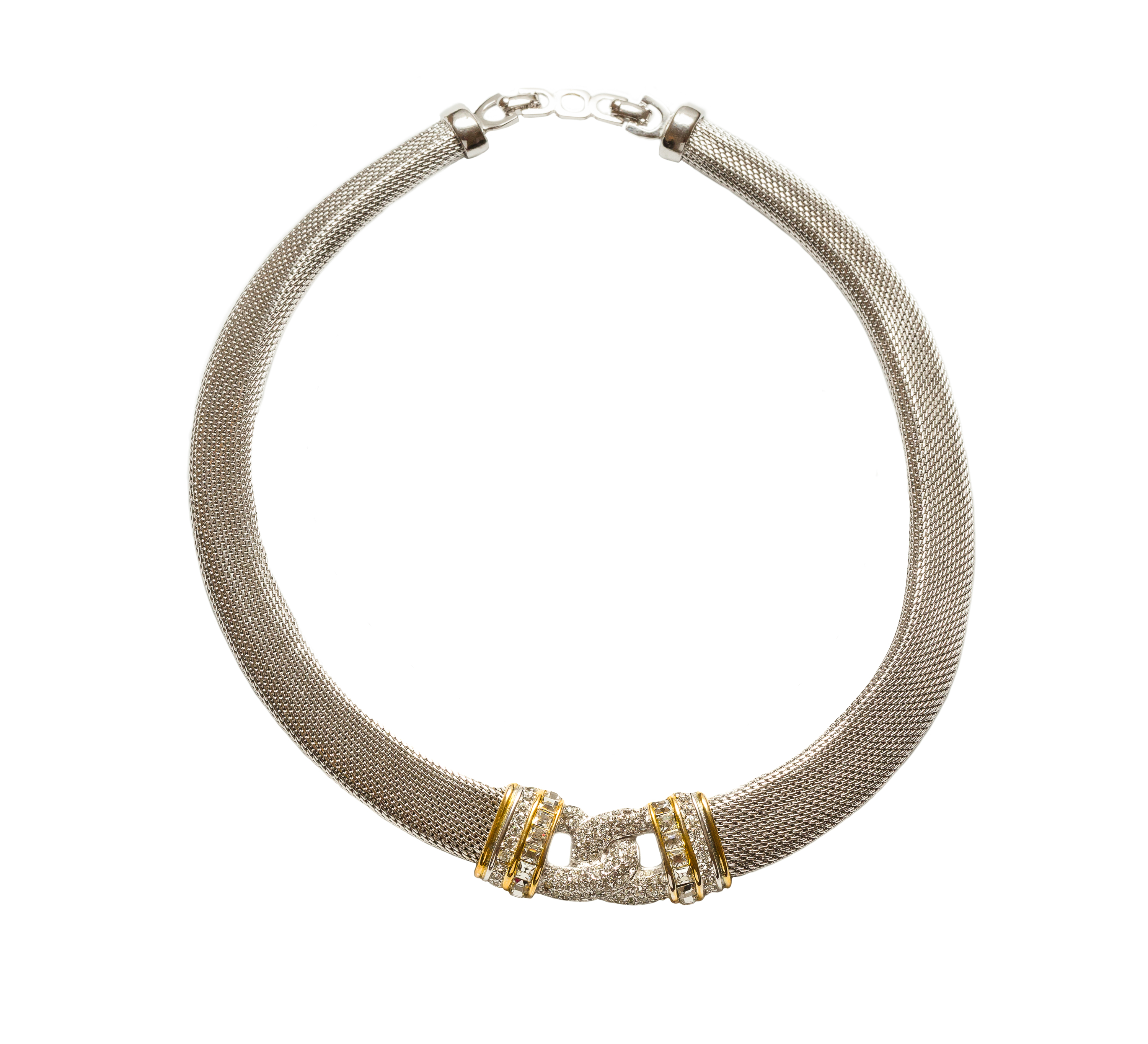 Vintage Silver knot necklace Dior - 4Element