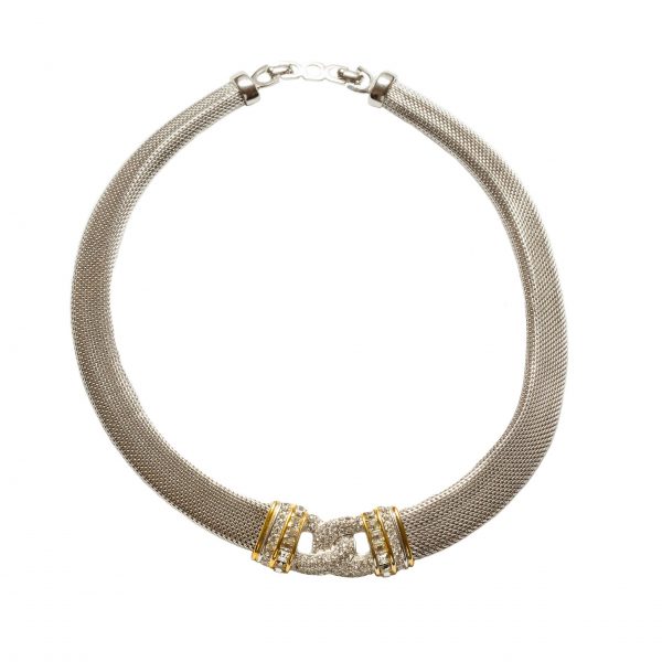 Vintage silver knot necklace