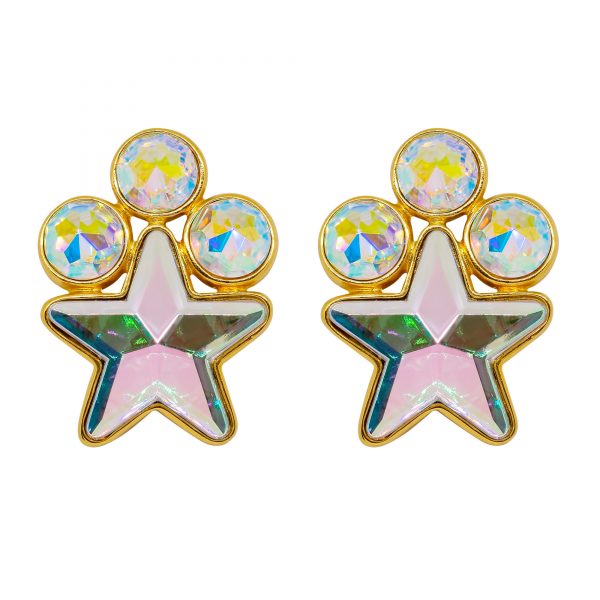 Disco star earrings