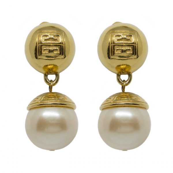 Vintage pearl drop earrings