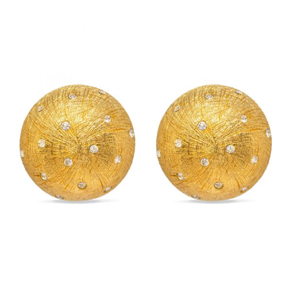 Vintage gold spheres earrings