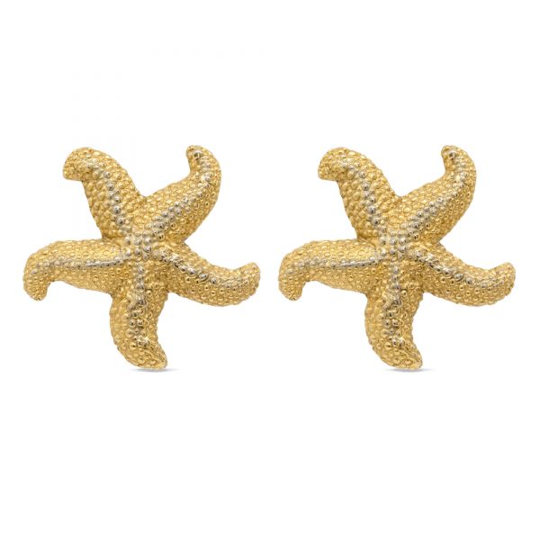 Vintage massive starfish earrings