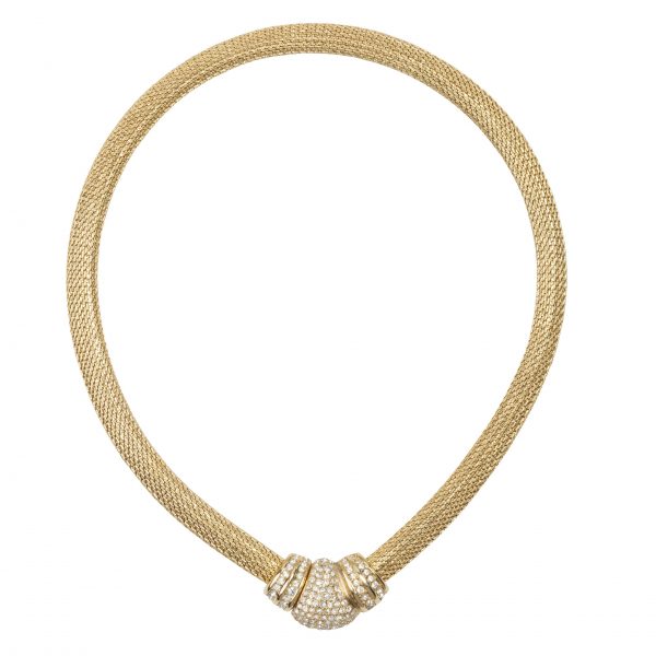Vintage front closure snake necklace