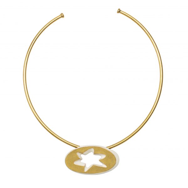 Vintage collar necklace with star detail