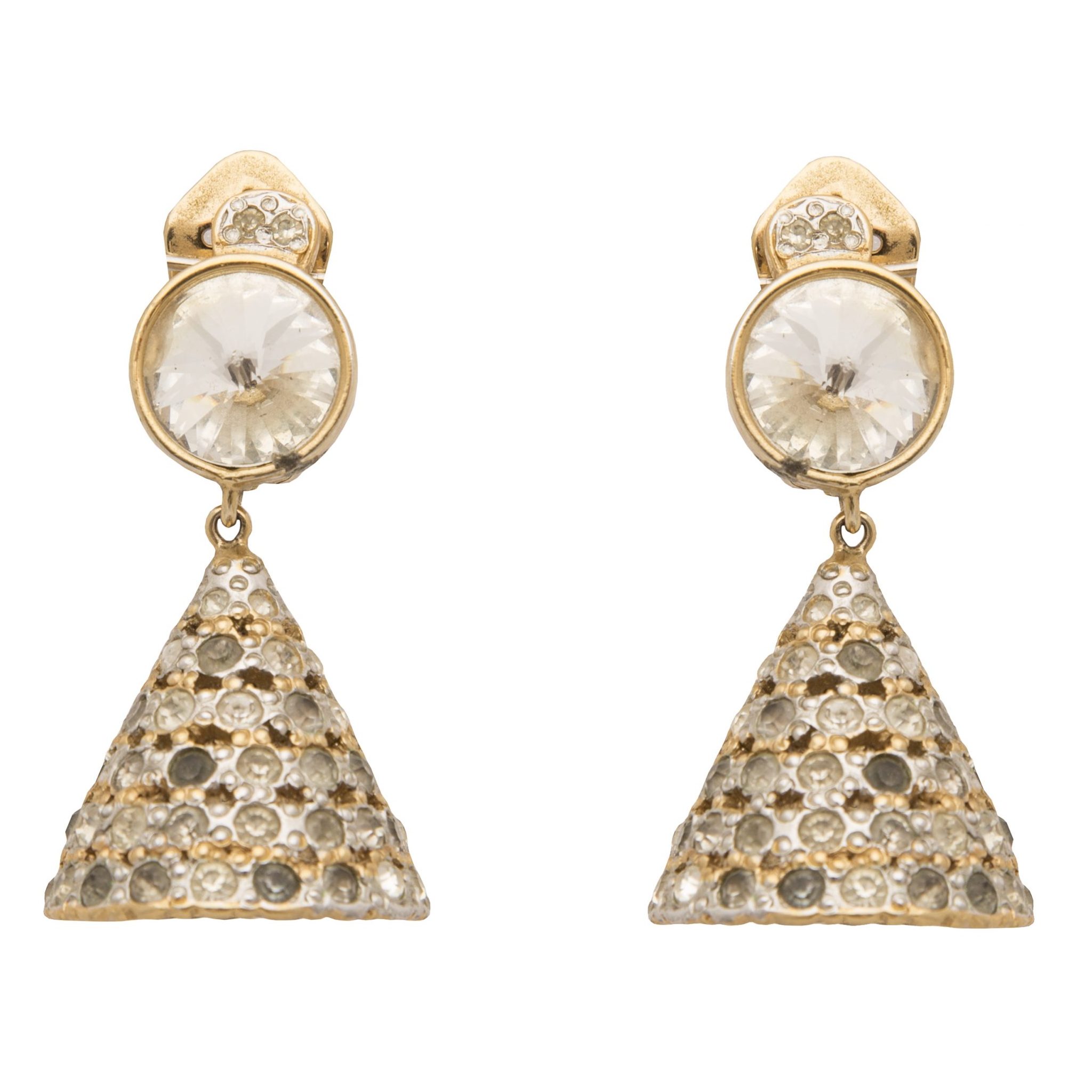 Vintage embellished drop earrings